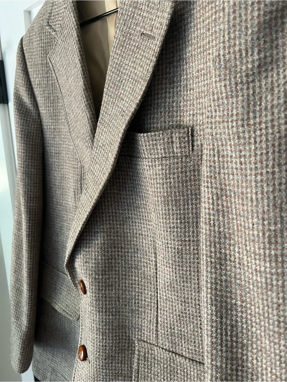 IMPERIAL by HAGGAR | Vintage 100% Wool Tweed Sport Coat Blazer 38S USA